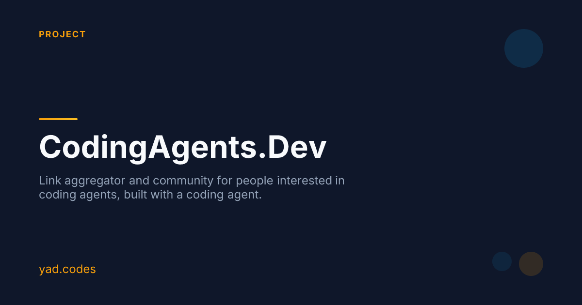 CodingAgents.Dev | Yad Konrad